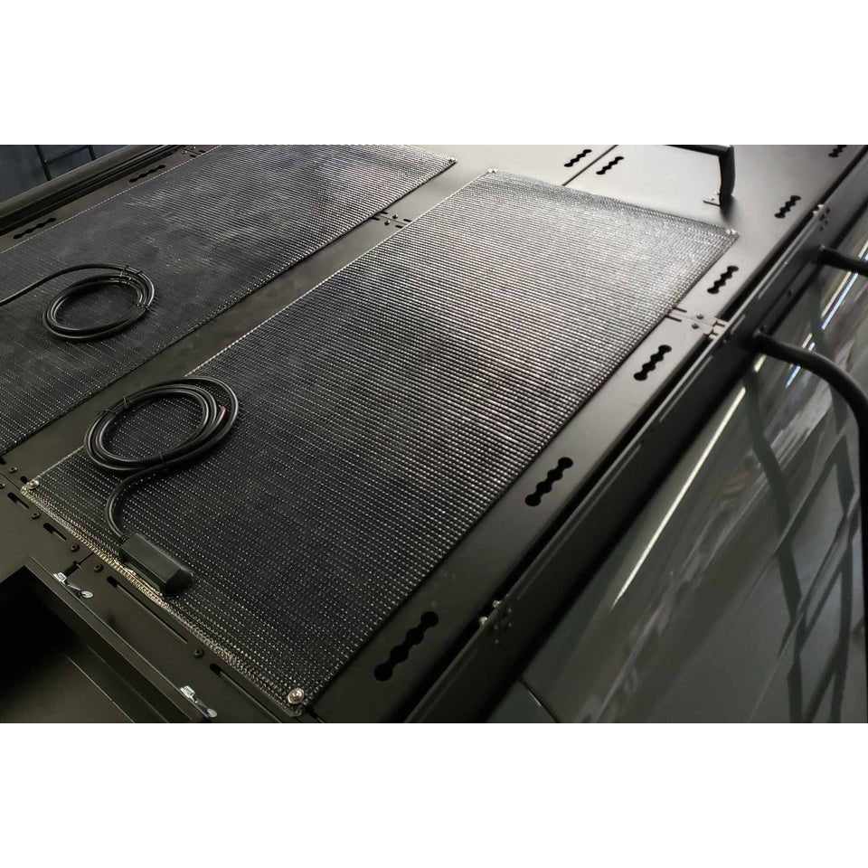 165 Watt Walkable Semi-Rigid Solar Panel - Carbon Fiber Series - Sunpower A+ Grade 24.4% Efficient Cells