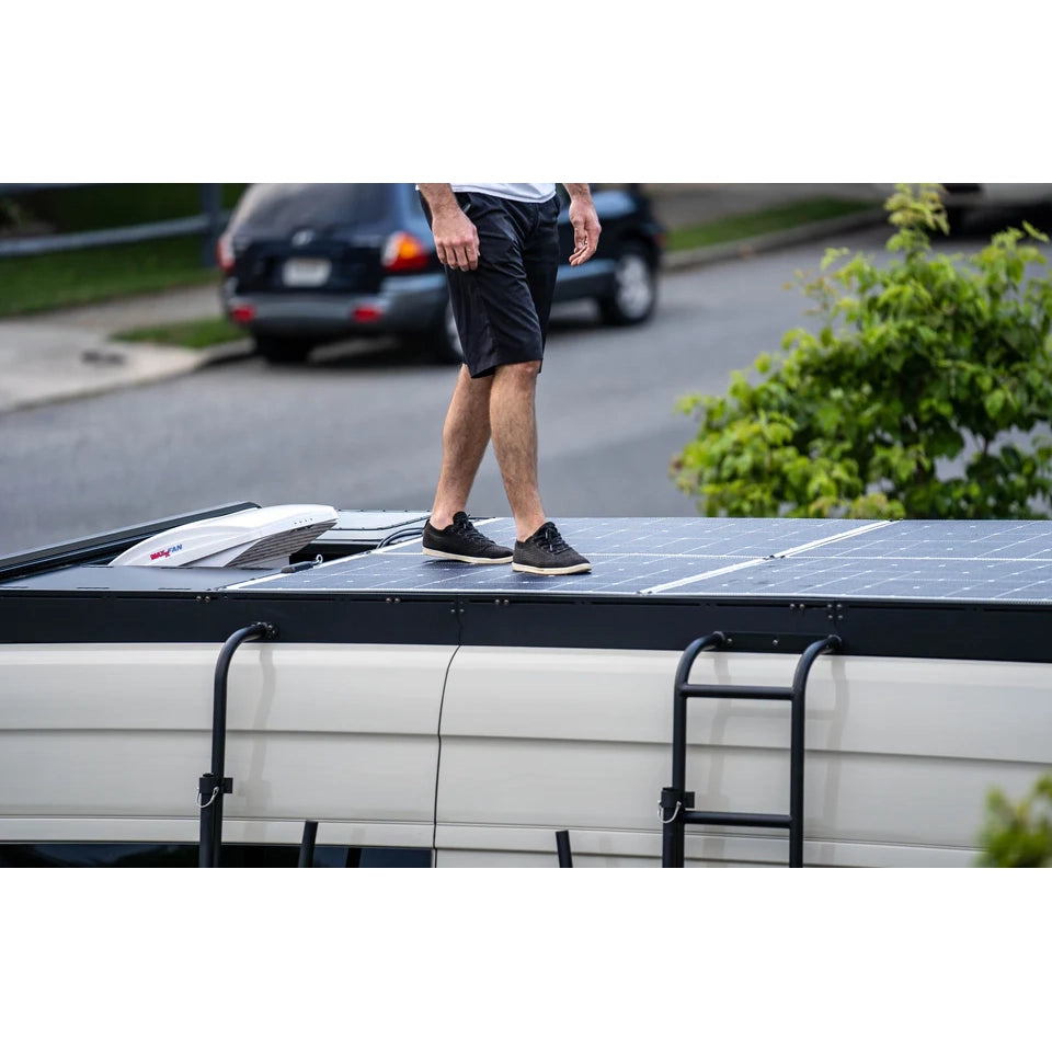 165 Watt Walkable Semi-Rigid Solar Panel - Carbon Fiber Series - Sunpower A+ Grade 24.4% Efficient Cells
