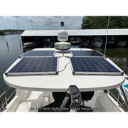 3 175 watt solar panels on boat roof