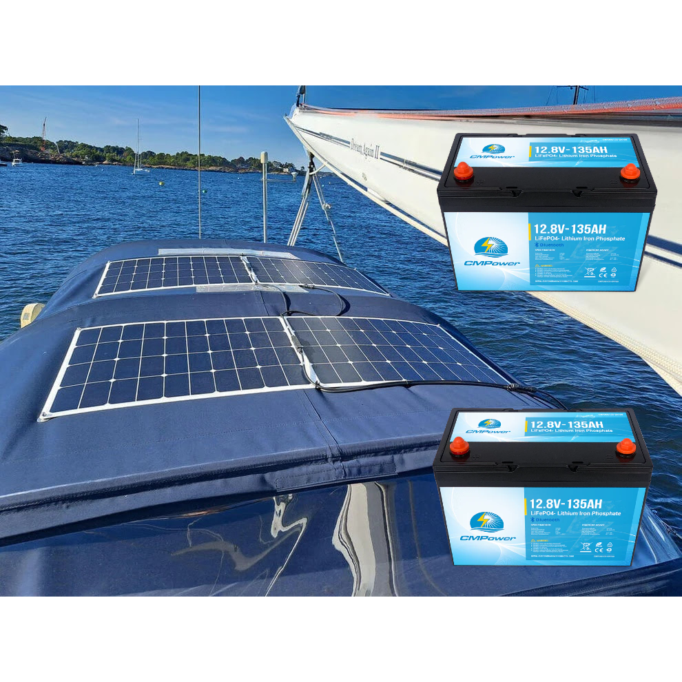310 Watt Shade Tolerant Complete Power System w/lithium batteries - Sunpower A+ Grade 24.4% Efficient Cells