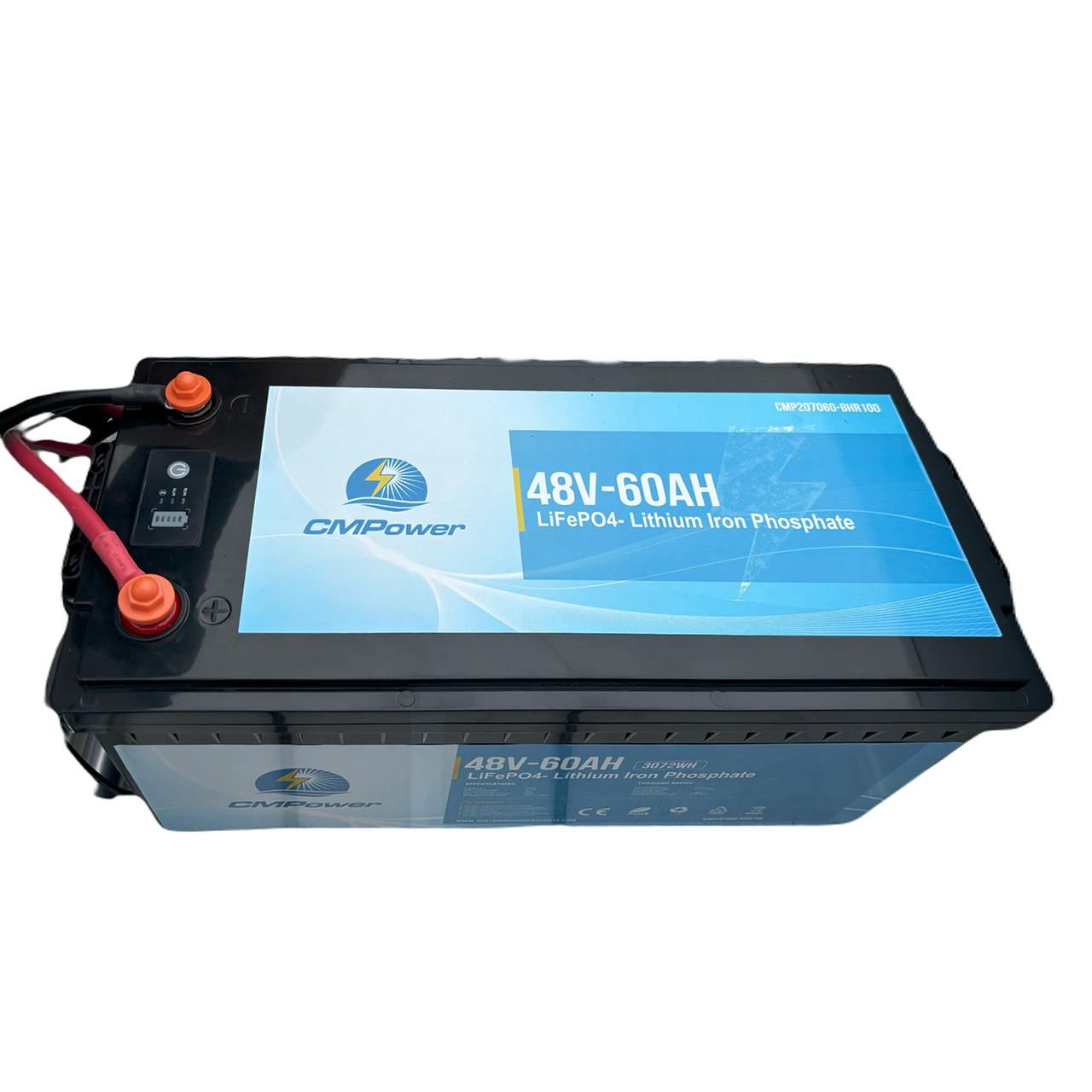 60 Ah 48 Volt 100 amp draw BMS (ePropulsion and others) - LiFePO4 Lithium Marine Battery