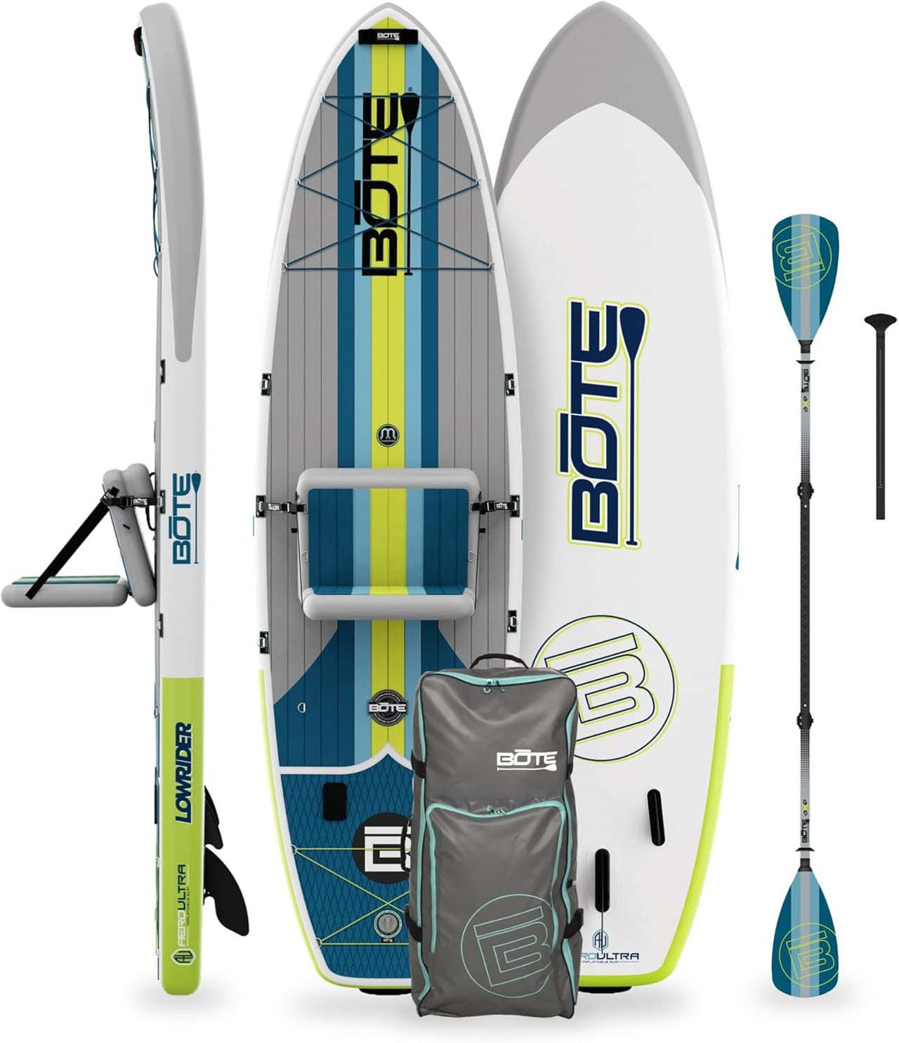 BOTE Inflatable Paddle Board Package – Convertible Kayak + MAGNEPOD™ Mount | 11' × 32" × 6"