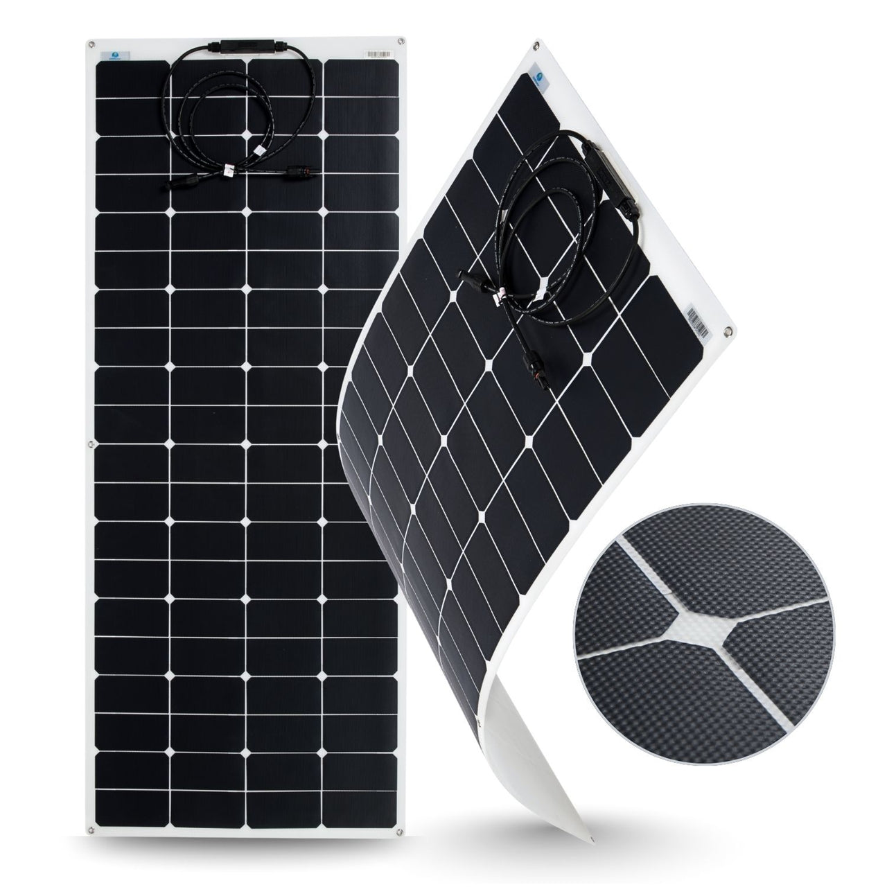 155 Watt Shade Tolerant Flexible Solar Panel - Sunpower A+ Grade 24.4% Efficient Cells