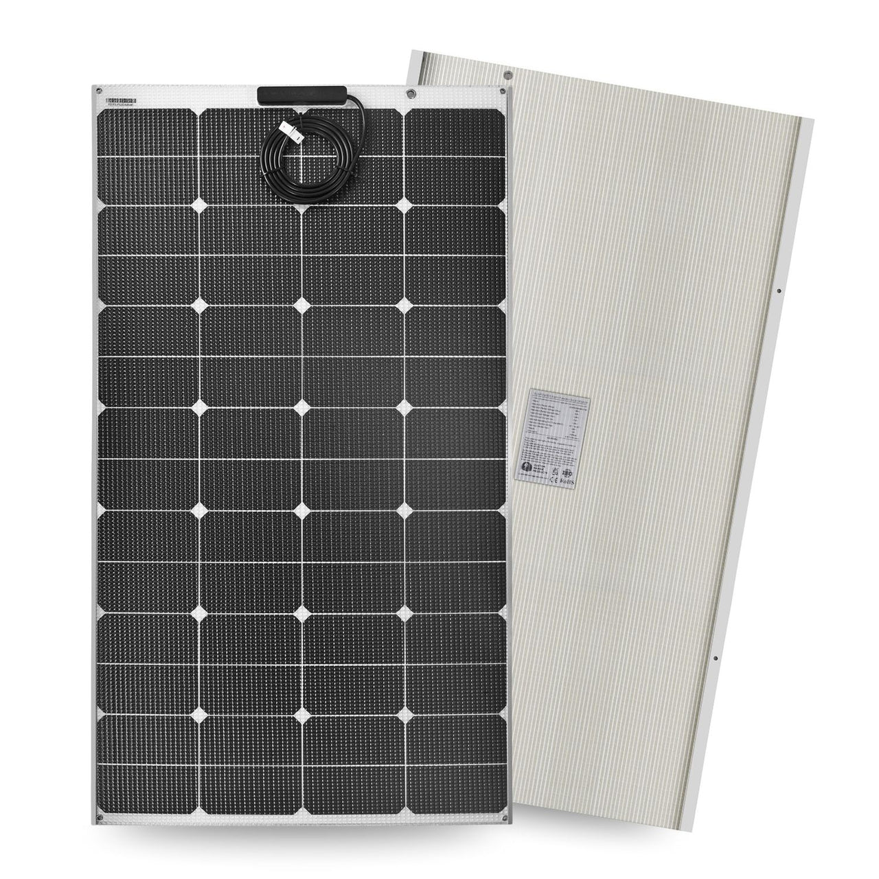 165 Watt Walkable Semi Rigid Solar Panel - Sunpower A+ Grade 24.4% Efficient Cells