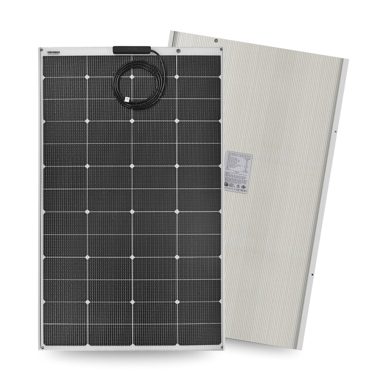 165 Watt Walkable Semi Rigid Solar Panel - Sunpower A+ Grade 24.4% Efficient Cells - 166 Cell