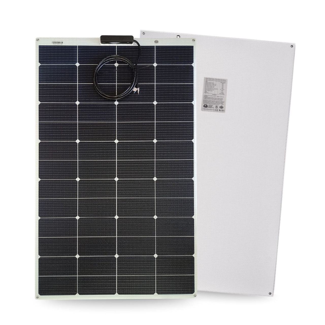 165 Watt Walkable Semi-Rigid Solar Panel - Carbon Fiber Series - Sunpower A+ Grade 24.4% Efficient Cells