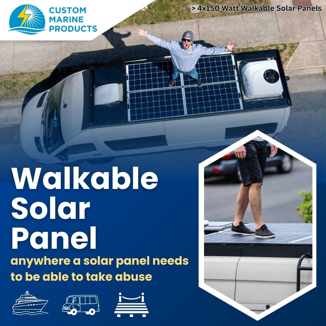 120 Watt Walkable Solar Panel - Sunpower A+ Grade 24.4% Efficient Cells