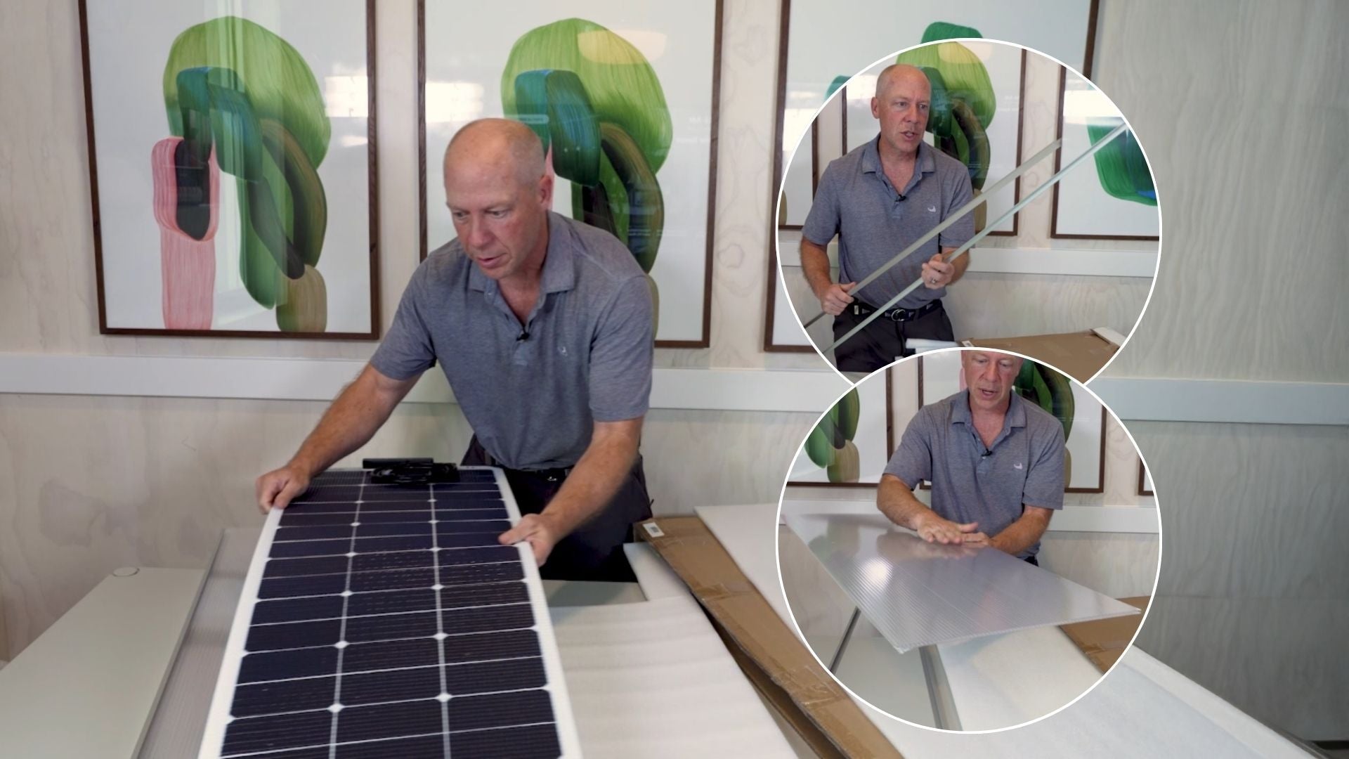 Unboxing CMPower Walkable Solar Panel - the best shade tolerant marine solar panels today