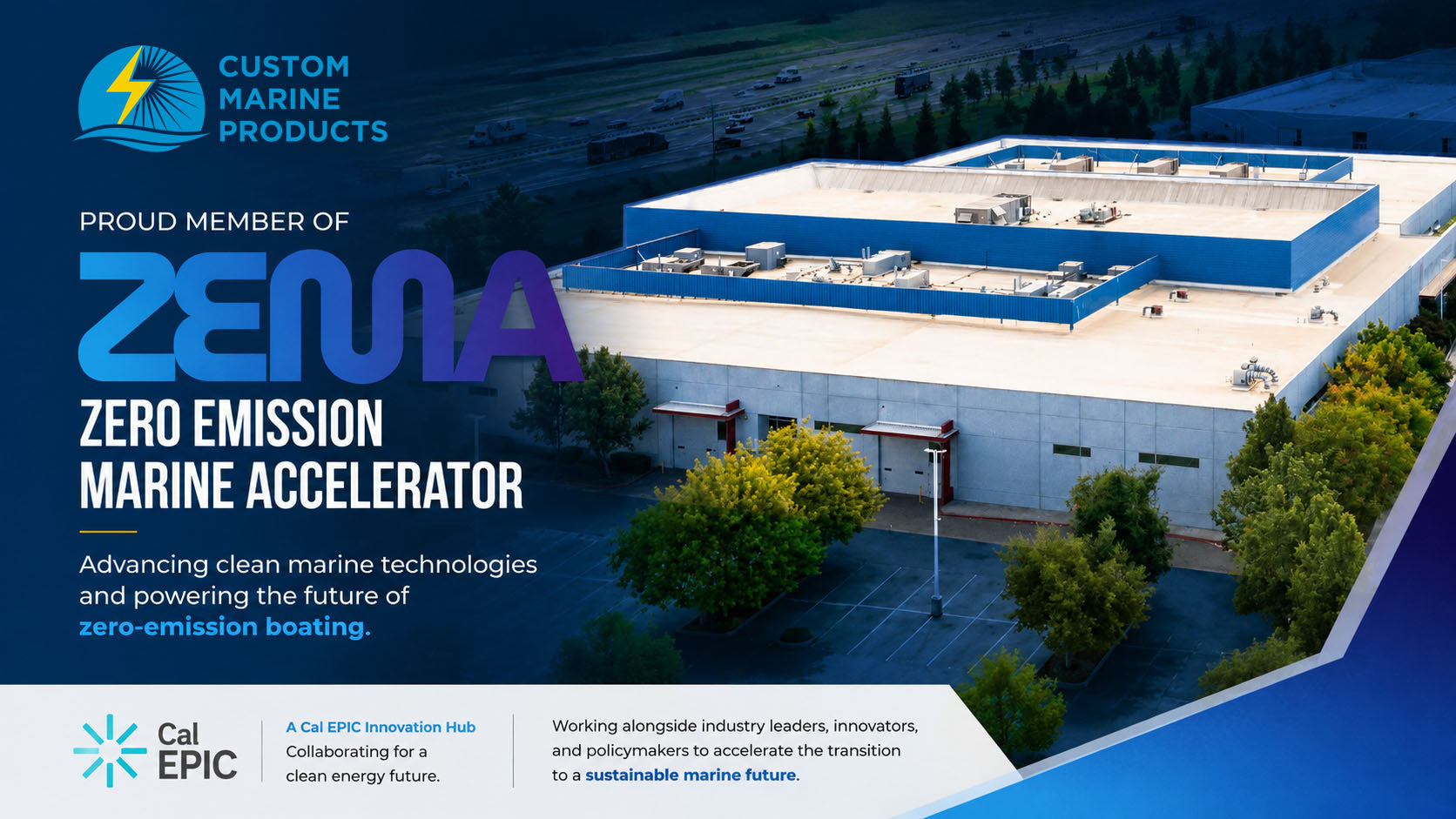 Custom Marine Products Joins ZEMA to Help Shape the Future of Zero-Emission Boating