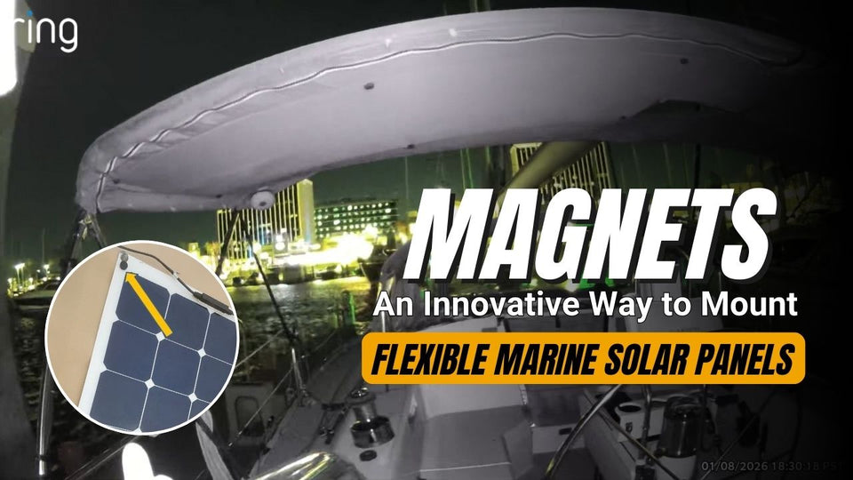 Magnets - An Innovative Way to Mount Flexible Marine Solar Panels