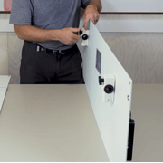 100W Rail Mounted Carbon Fiber Marine Solar Panel with Seadog Brackets