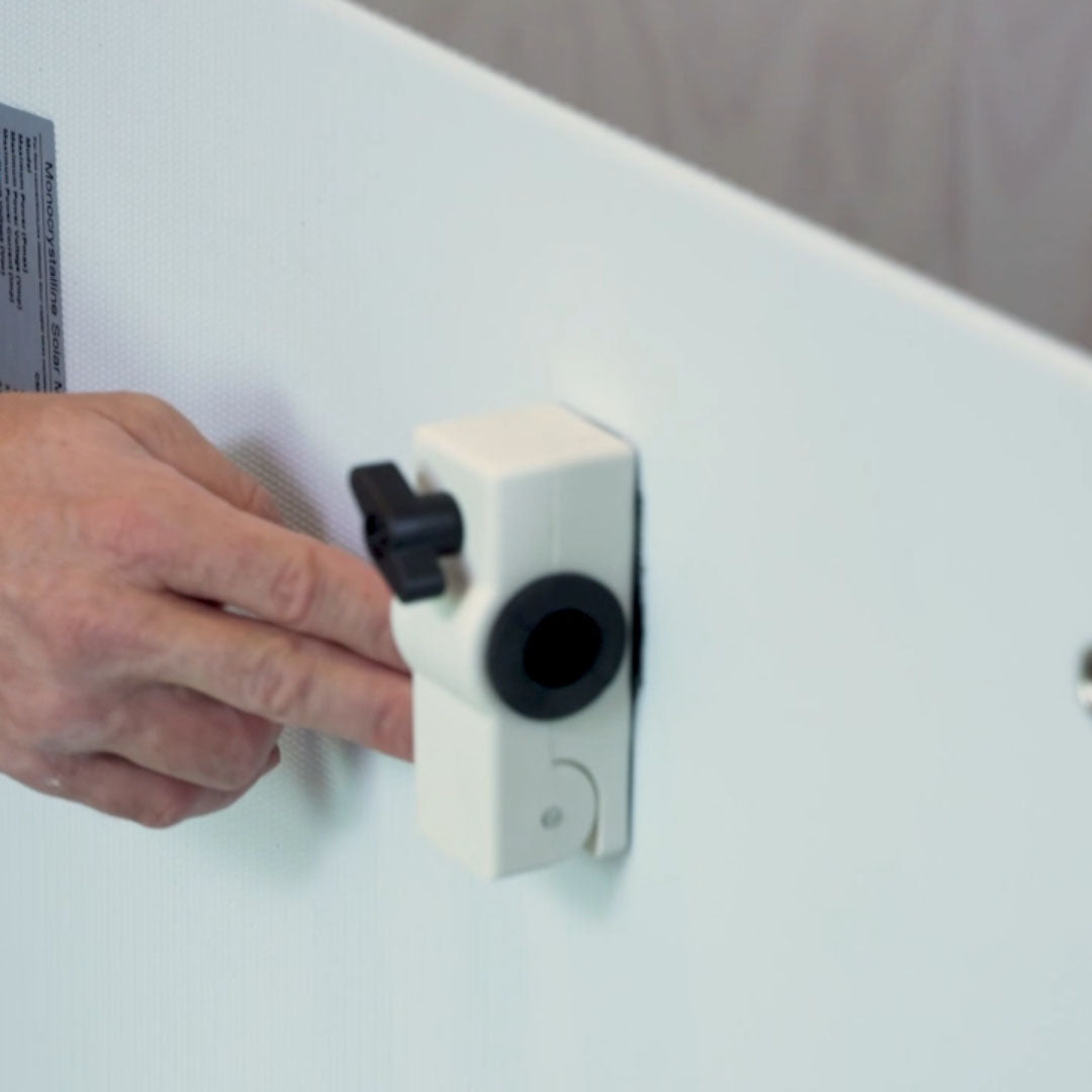 100W Rail Mounted Carbon Fiber Marine Solar Panel with Seadog Brackets