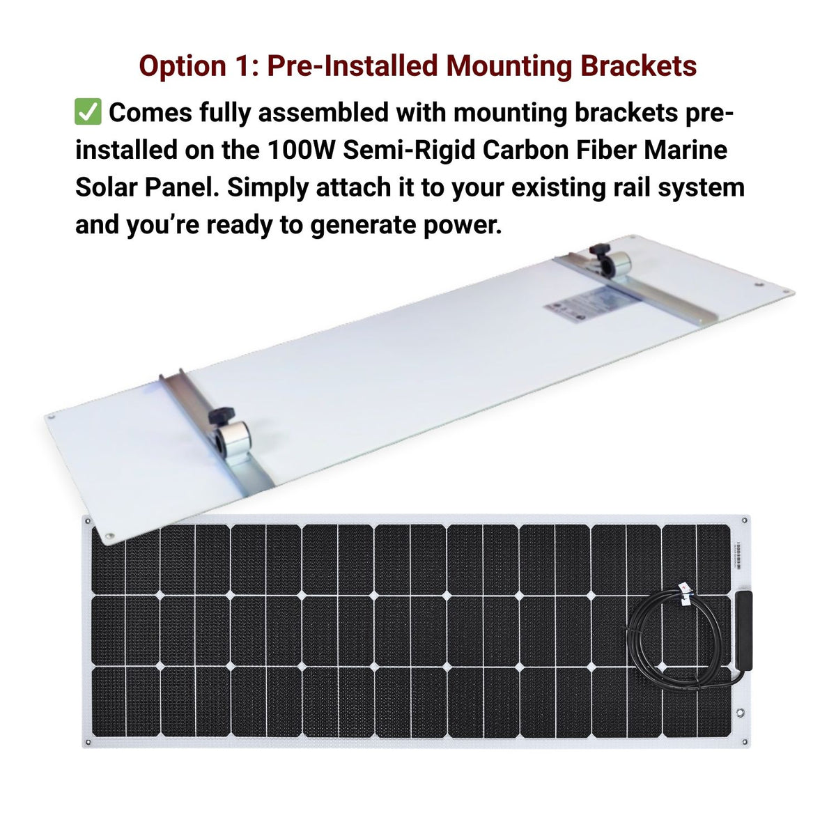 Rail Mounted Solar Panels | Custom Marine Products