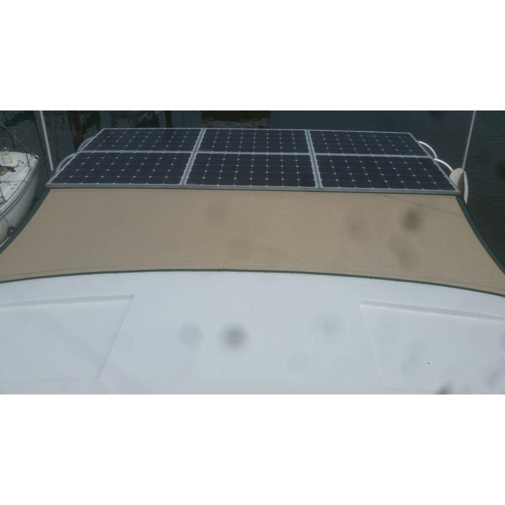 145 Watt 24.4% Efficient Cells Marine Rigid Marine Solar Panel - Sunpower A+ Grade