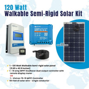 120W Walkable Semi-Rigid Solar Kit