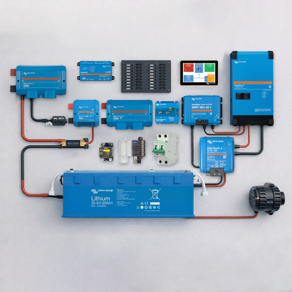 12V Van Solar System Kit – 3000VA 300Ah Complete Power - Custom Marine ...