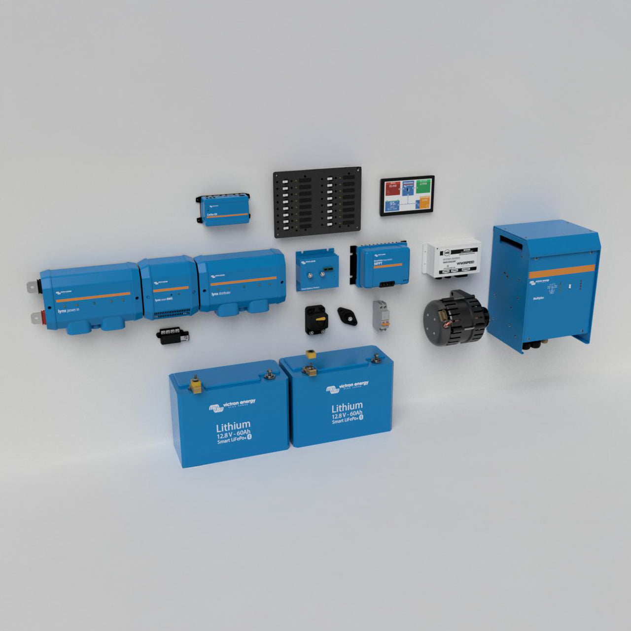 12V 300Ah Lithium Vehicle Power System – Victron MultiPlus 3000 / 50A Solar / Touch 50