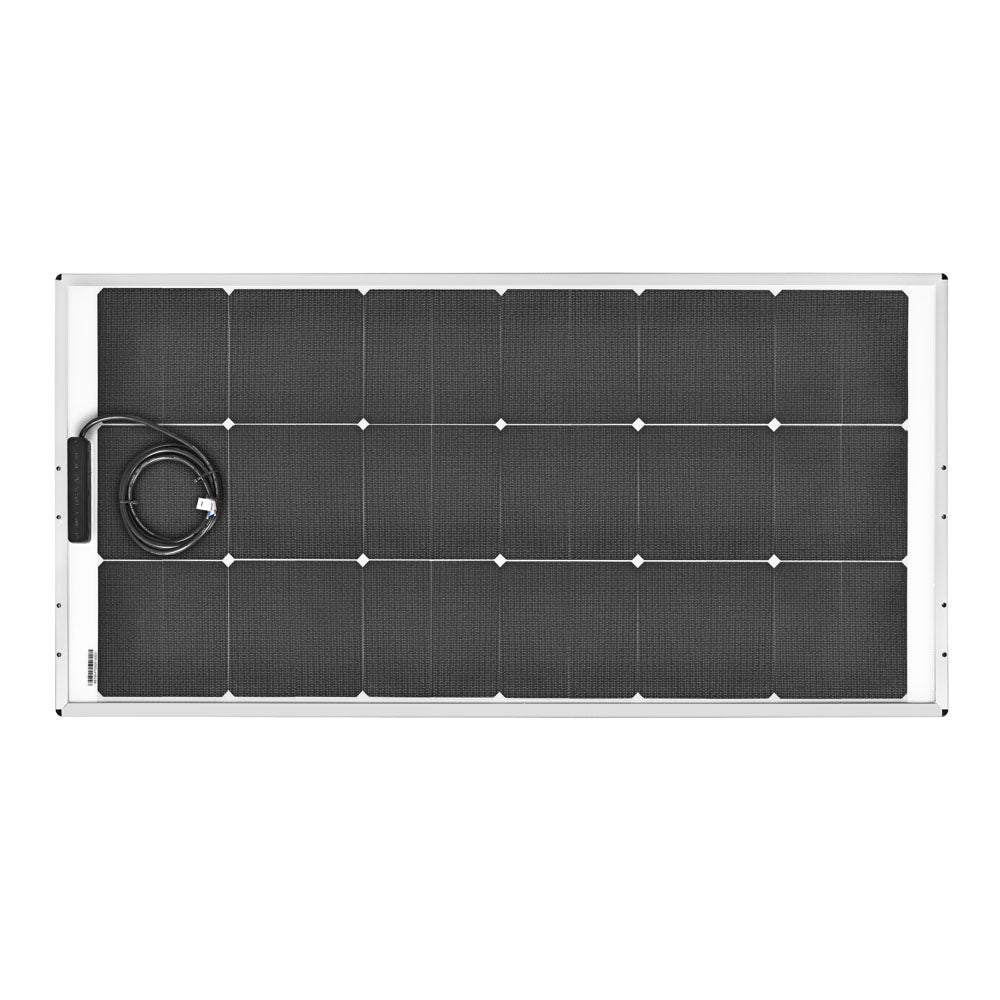 140 Watt Rail Mounted Marine Solar Panel - Front View