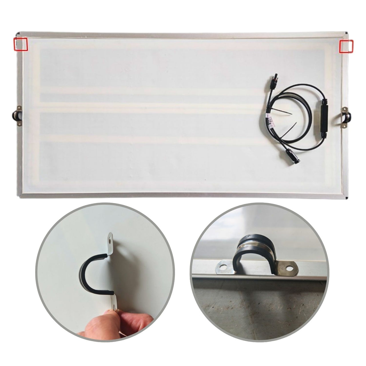150 Watt Rail Mounted Carbon Fiber Marine Solar Panel