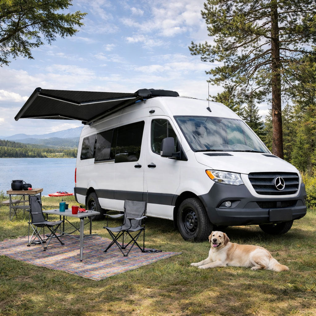 210W Retractable Solar Awning Lifestyle