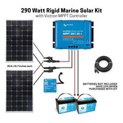 290W Rigid Marine Solar Kit with Victron MPPT Controller