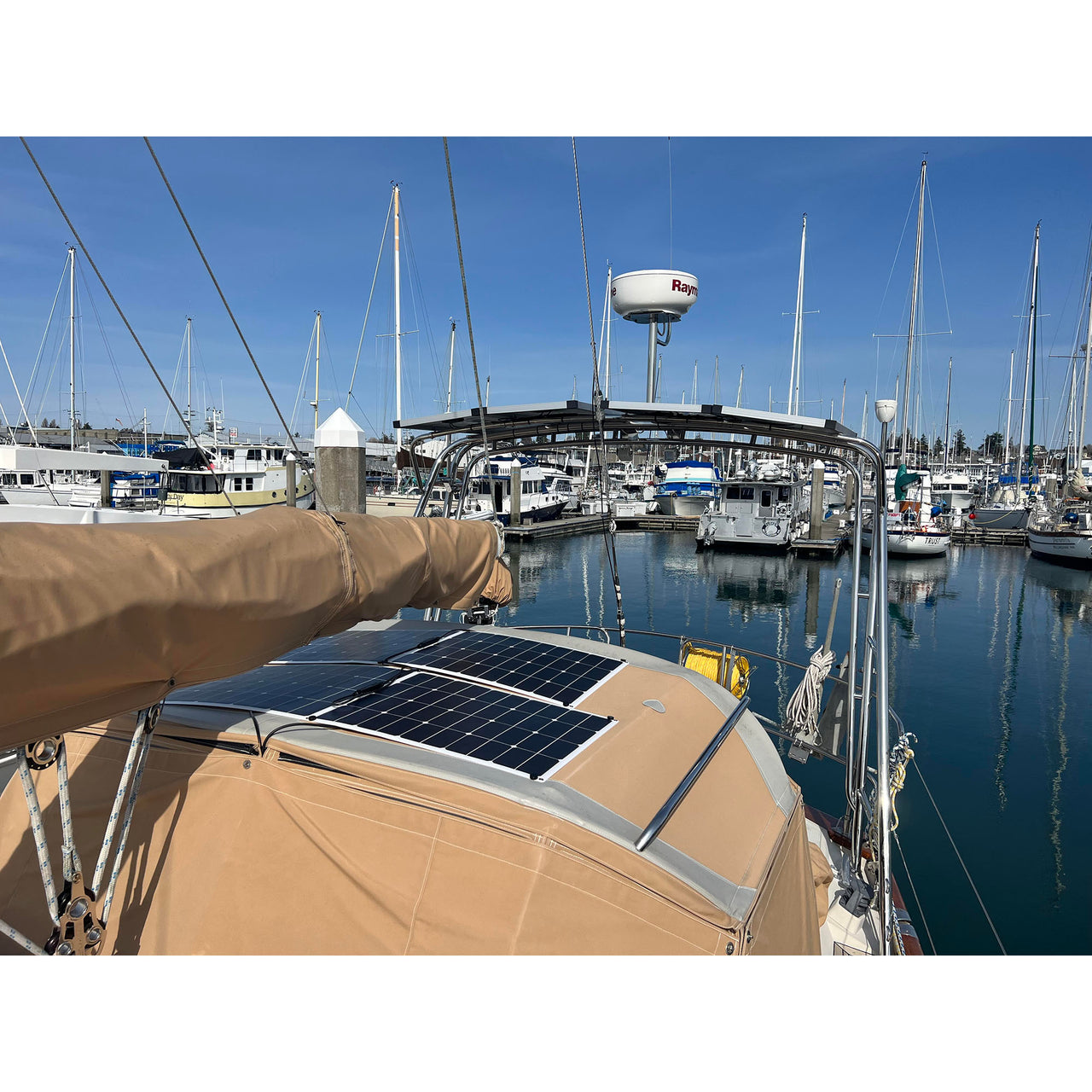 70 Watt Flexible Marine Solar Panel - Sunpower A+ Grade 24.4% Efficient Cells