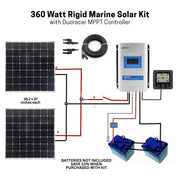 360W Rigid Marine Solar Kit with Duoracer MPPT Controller