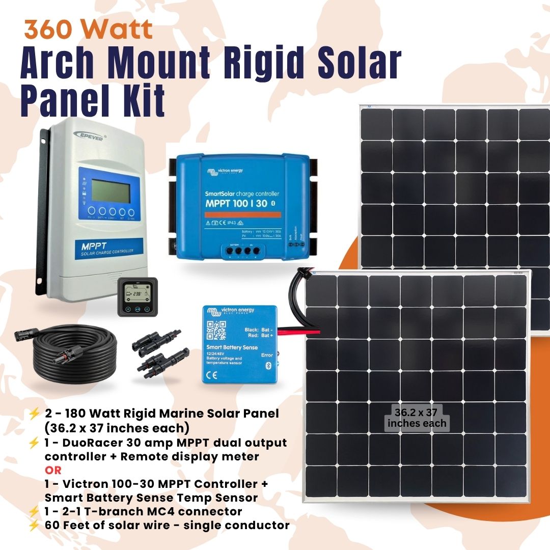 360W Rigid Marine Solar Kit