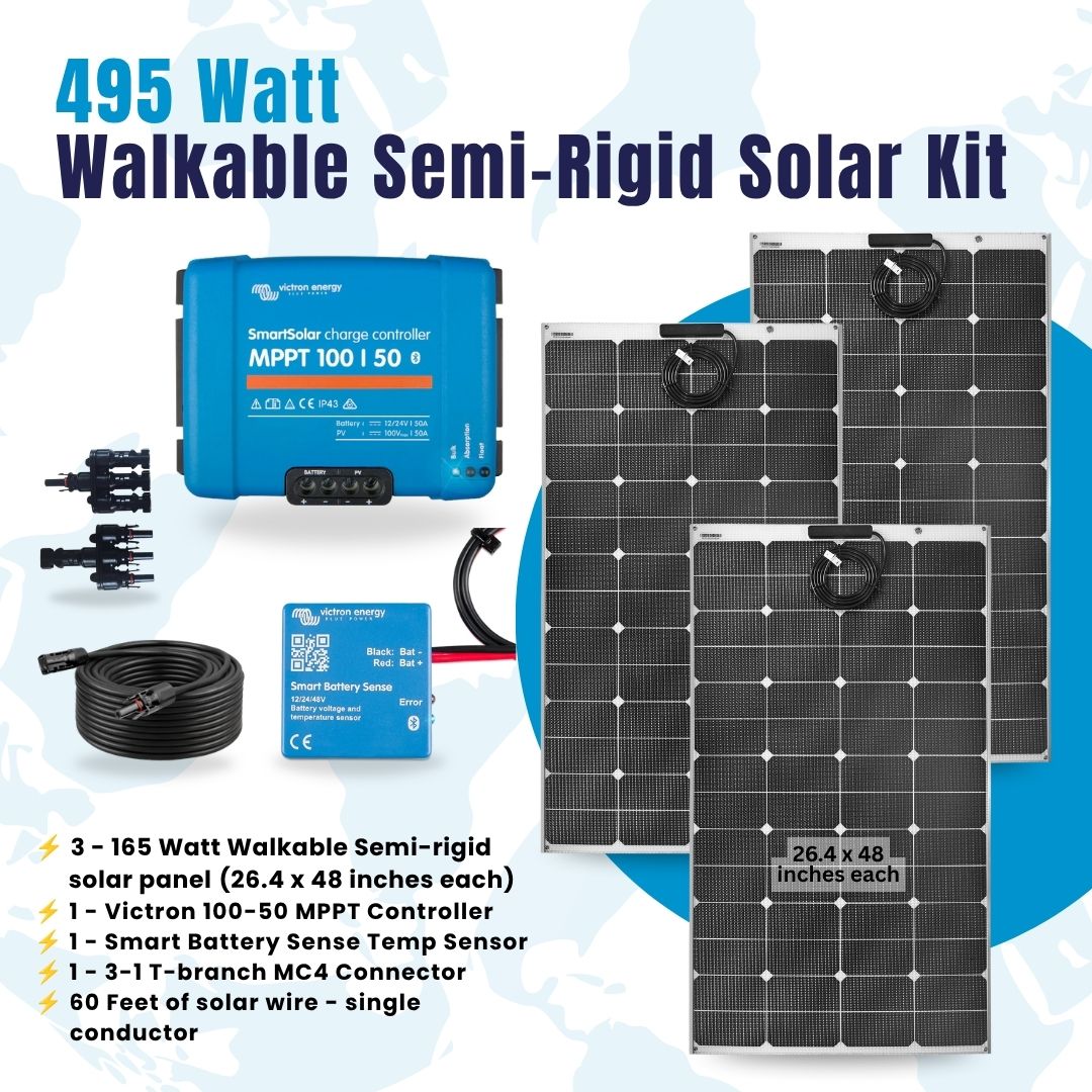 495W Walkable Semi-Rigid Solar Kit