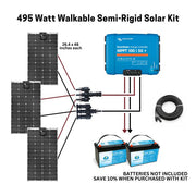 495W Walkable Semi-Rigid Solar Kit with Victron SmartSolar MPPT Controller