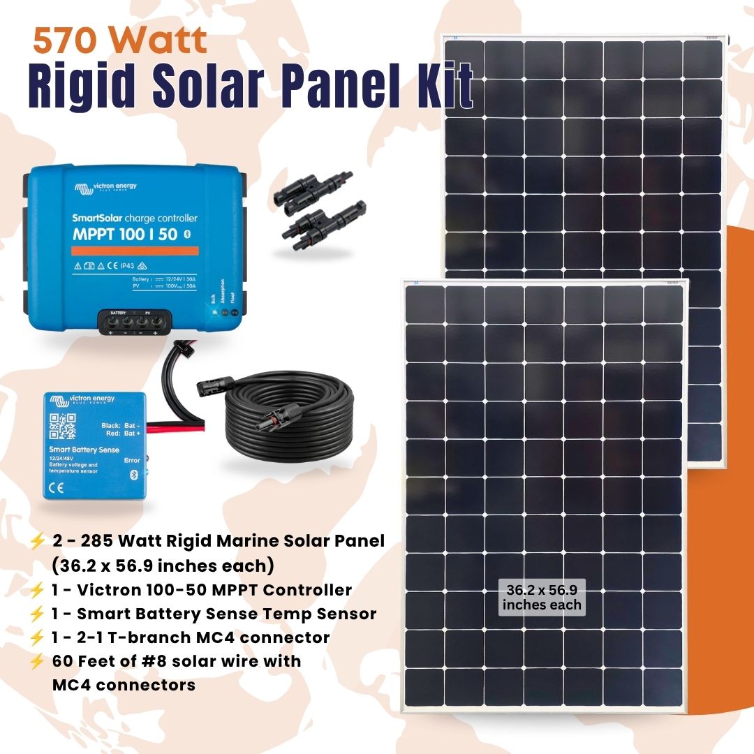 570 Watt Rigid Solar Panel Kit