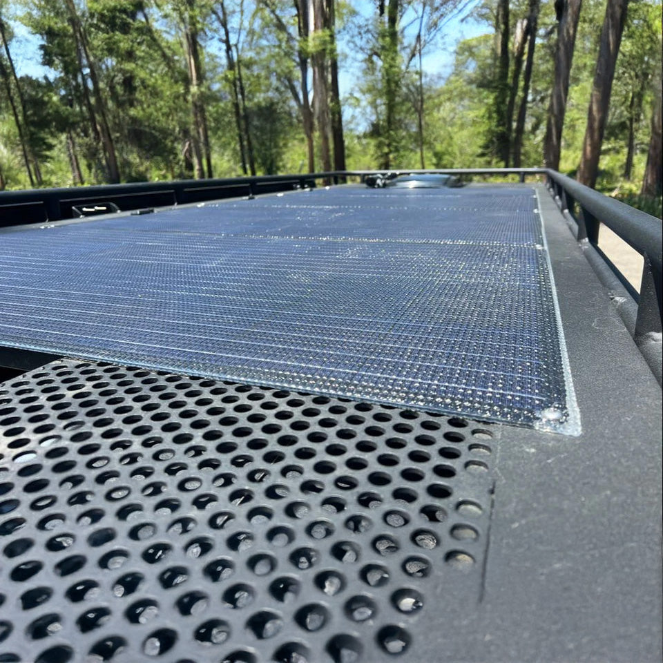 65 Watt Walkable Semi Rigid Solar Panel - Sunpower A+ Grade 24.4% Efficient Cells