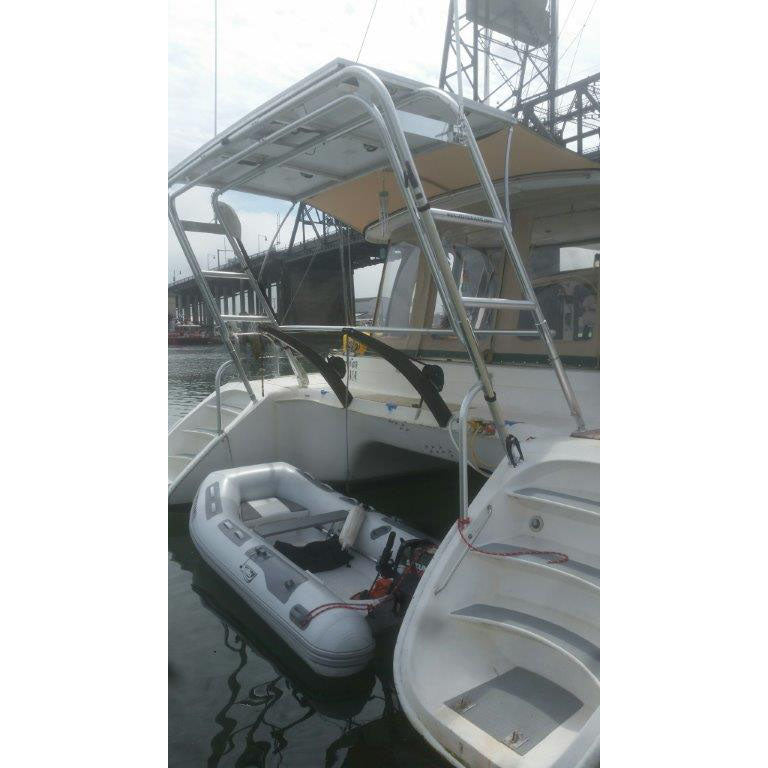 6 120 watt SunPower cell Rigid Marine Solar Panels powered by 2 Tracer BN controllers