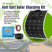 70 Watt Golf Cart Solar Charging Kit | Custom Marine Products