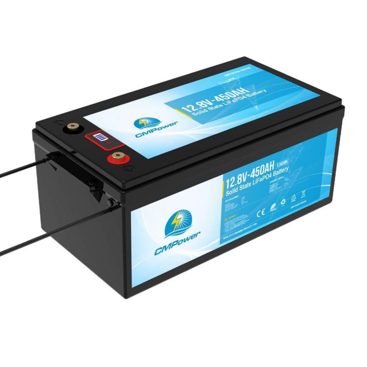 450 Ah 12 Volt 300 amp BMS Solid State LiFePO4 Battery