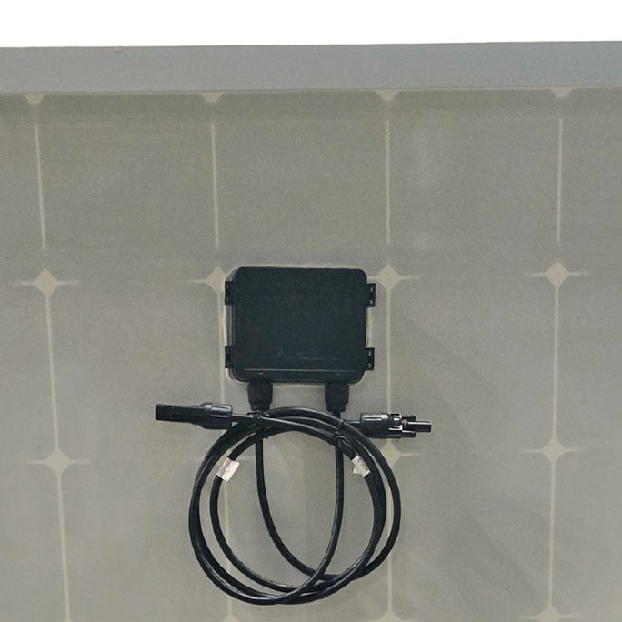 145 Watt Rigid Marine Solar Panel Close Up Back