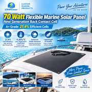 70 Watt Flexible Back Contact Solar Panels 27.4% efficient cells