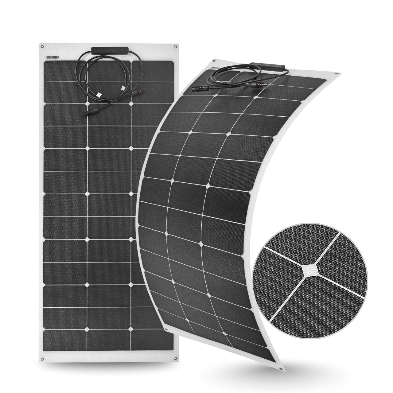 130 Watt Shade Tolerant Flexible Marine Solar Panel - Sunpower A+ Grade 24.4% Efficient Cells