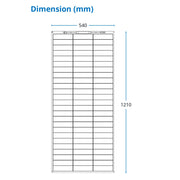 155 Watt Flexible Back Contact Solar Panels 27.4% efficient cells - dimension