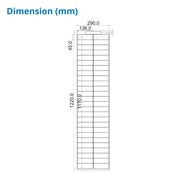 85 Watt Walkable Back Contact Solar Panels 27.4% efficient cells - dimension
