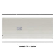 65 Watt Walkable Solar Panel - Carbon Fiber Series - with Poly and J brackets