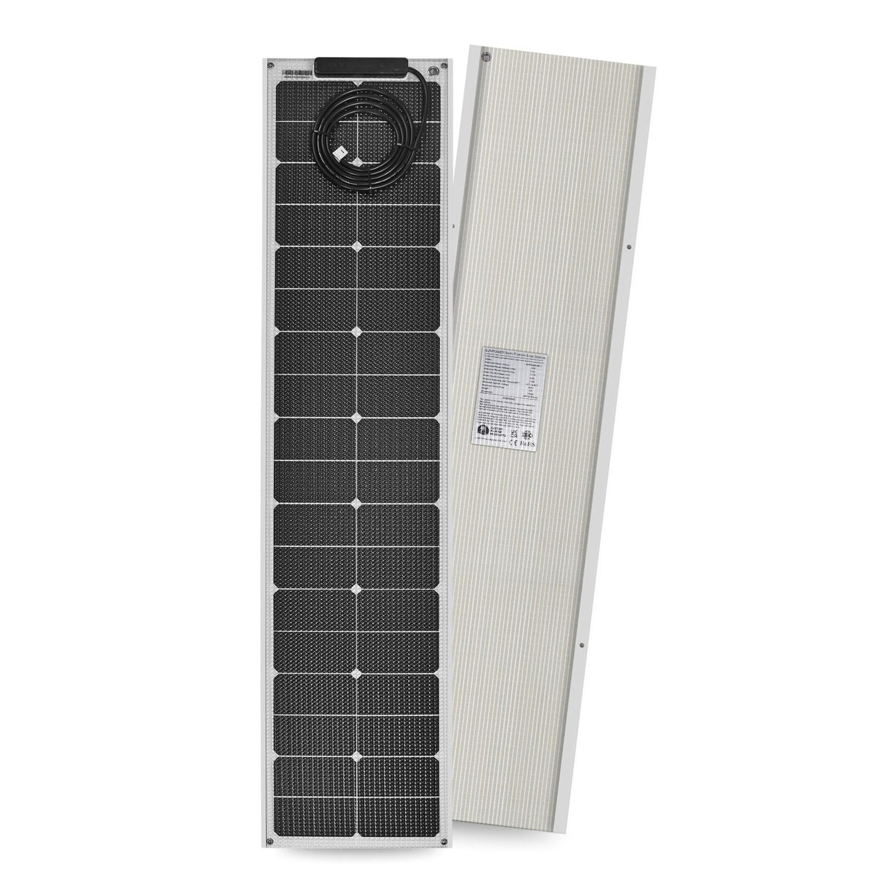 65 Watt Walkable Semi-Rigid Solar Panel - Sunpower A+ Grade 24.4% Efficient Cells
