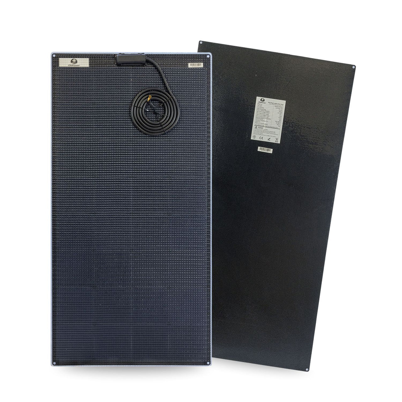 115 Watt Walkable Semi Rigid Solar Panels - black background
