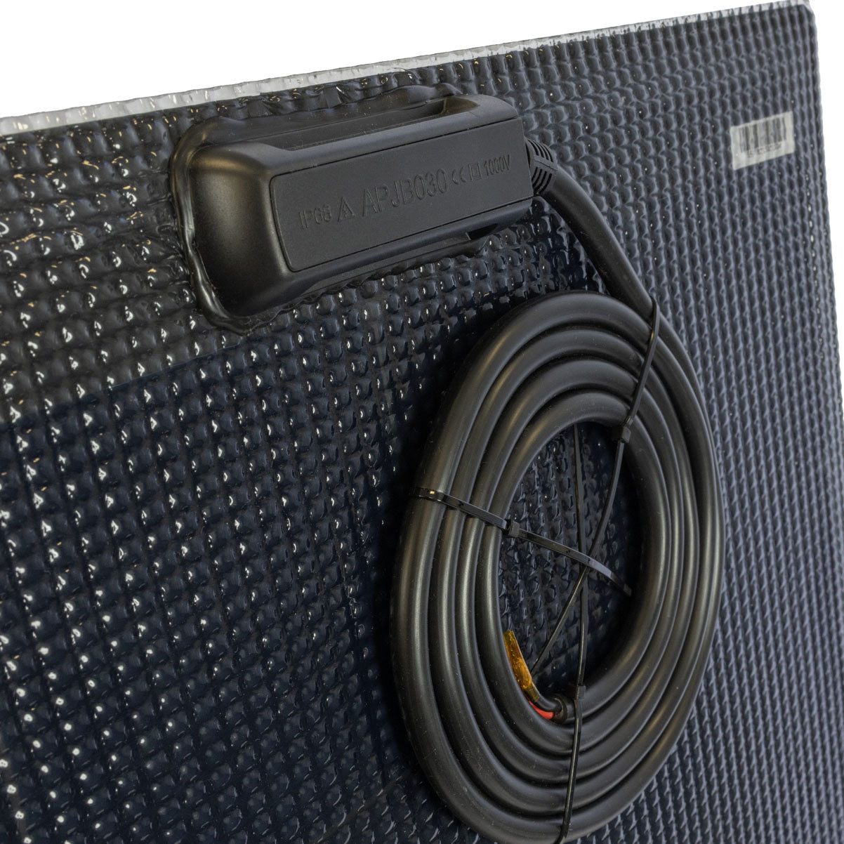 115 Watt Walkable Semi Rigid Solar Panels - junction box
