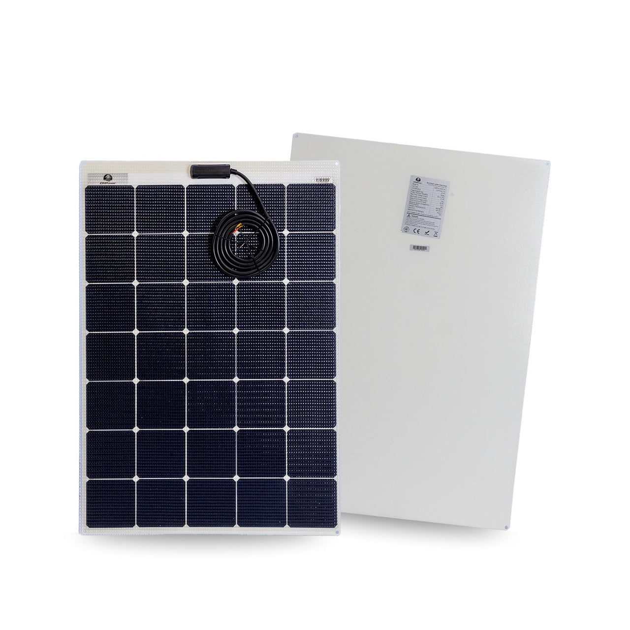 130 Watt Walkable Semi-Rigid Solar Panel - Sunpower A+ Grade 24.4% Efficient Cells