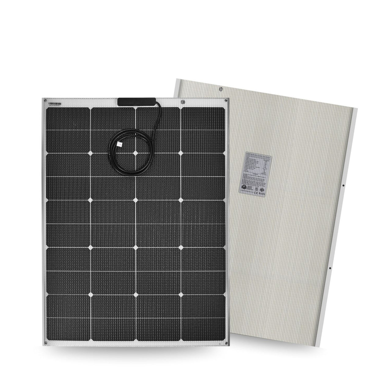 125 Watt Walkable Semi Rigid Solar Panel - Sunpower A+ Grade 24.4% Efficient Cells