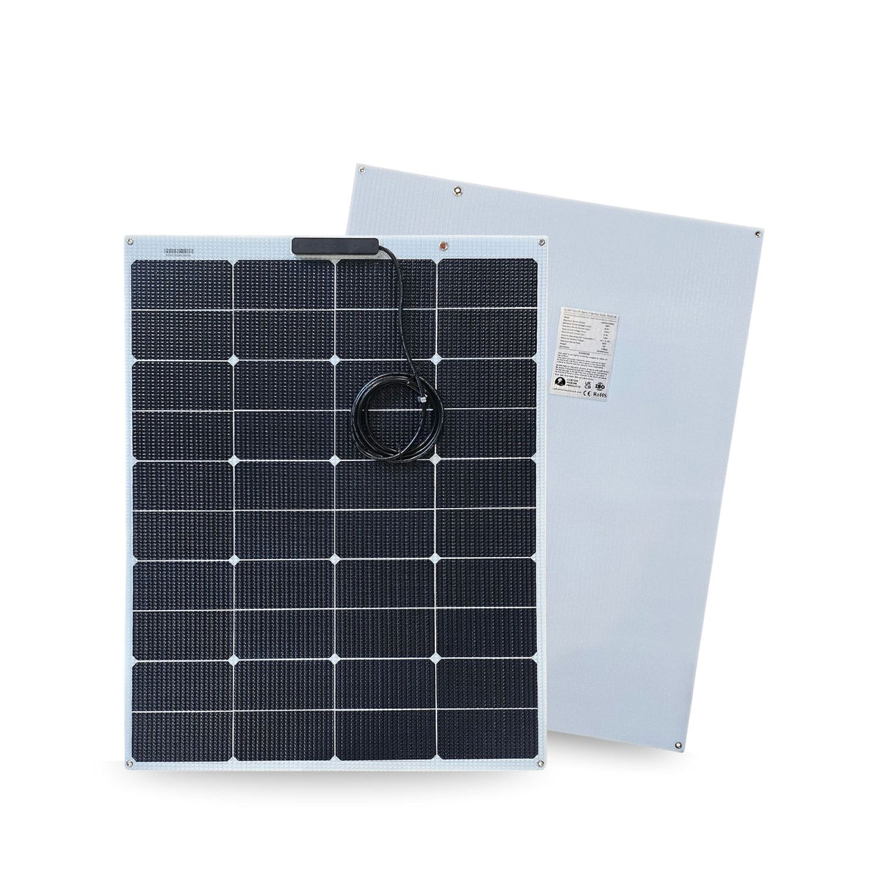 125 Watt Walkable Semi Rigid Solar Panel - Sunpower A+ Grade 24.4% Efficient Cells