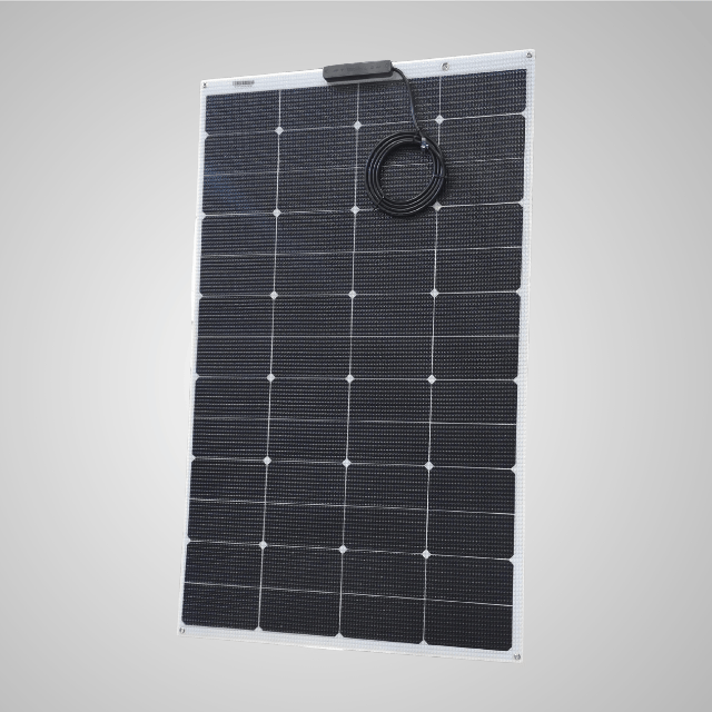 165 Watt Walkable Semi Rigid Solar Panel - Sunpower A+ Grade 24.4% Efficient Cells