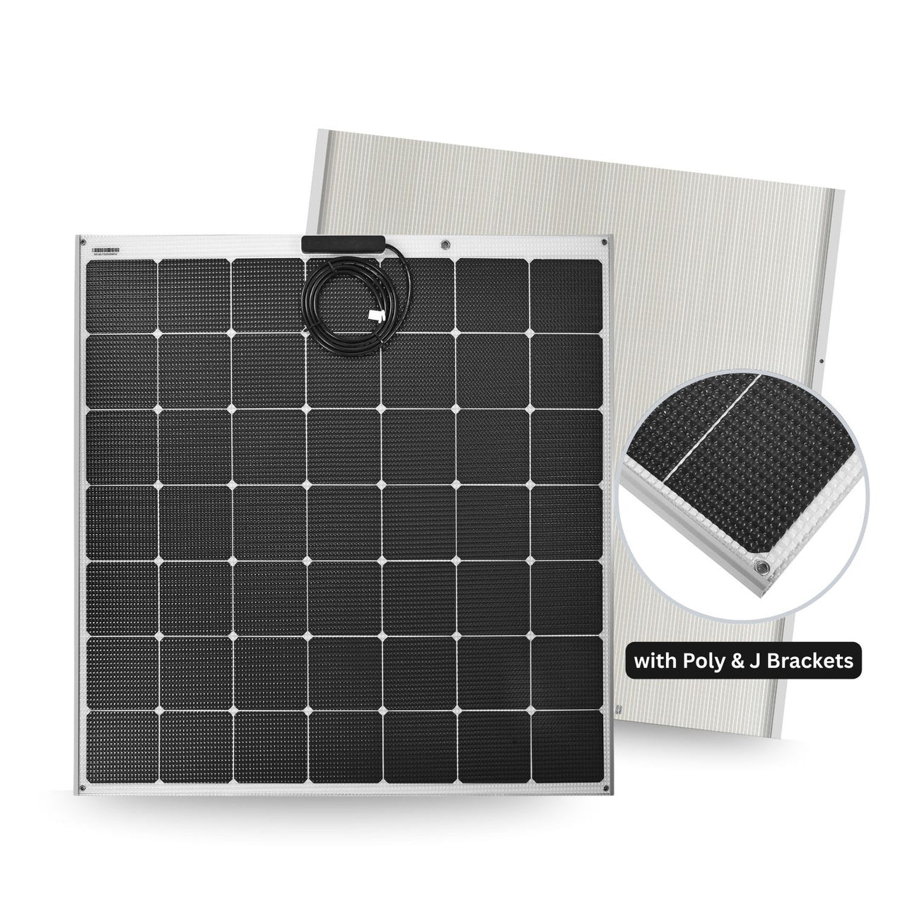 180W Walkable Solar Panels with J-Brackets and Polycarbonate