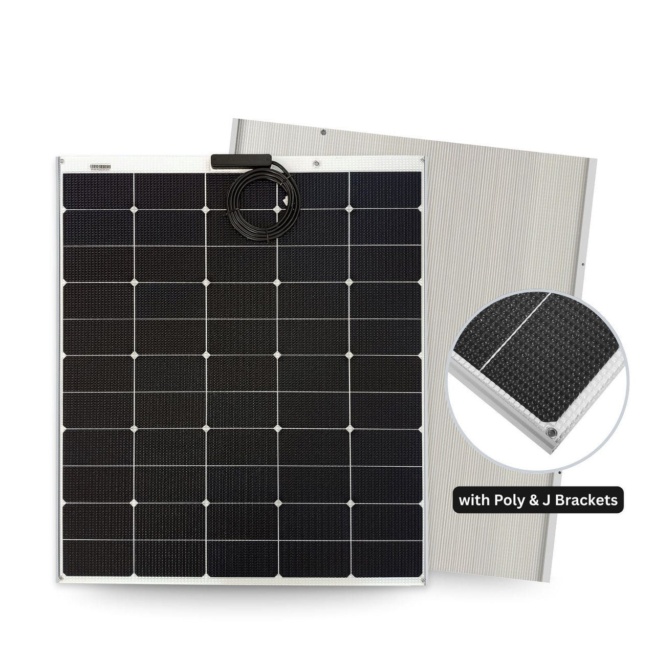 180 Watt Walkable Semi Rigid Solar Panel - Sunpower A+ Grade 24.4% Efficient Cells